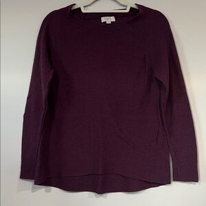 LOFT Rich Plum Knit Top